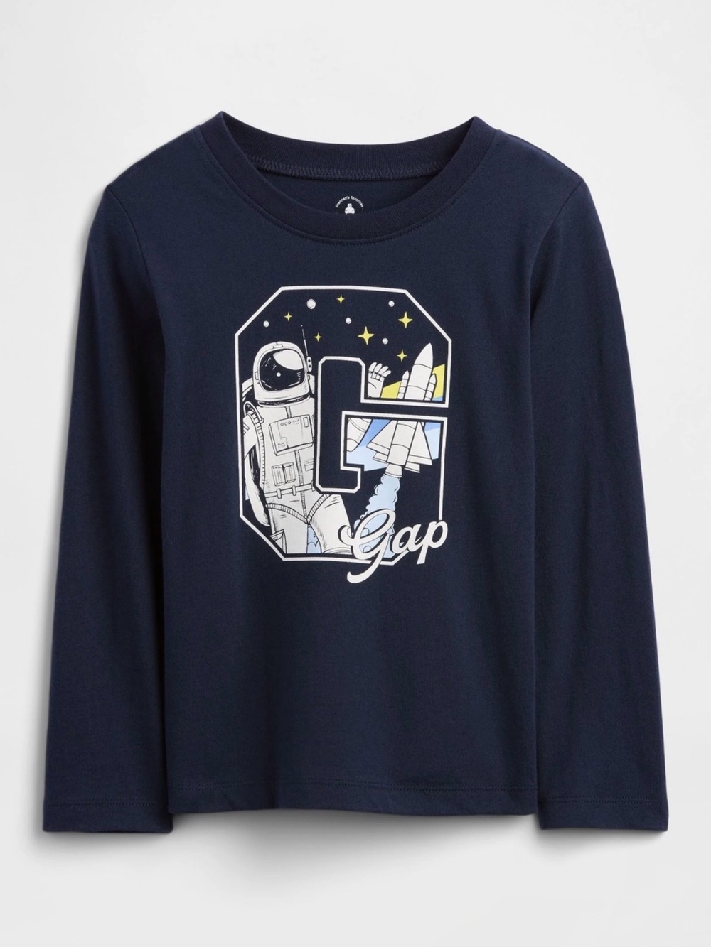 GAP Navy Blue Astronaut & Rocket Long-Sleeve Tee